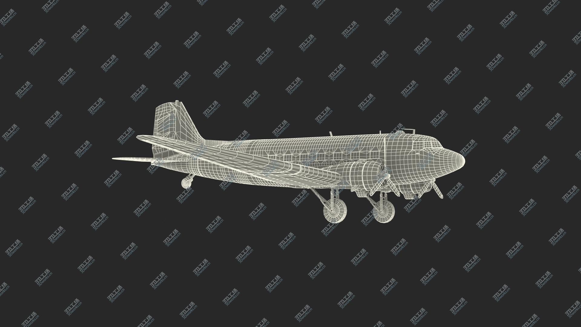 images/goods_img/20210313/Vintage Military Cargo Plane Rigged 3D model/4.jpg
